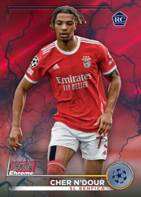 2022-23 TOPPS Stadium Club Chrome UEFA Club Competitions Soccer - Base Parallel Cher N'Dour