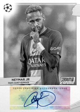 2022-23 TOPPS Stadium Club Chrome UEFA Club Competitions Soccer - Behind the Lens Autograph Neymar Jr