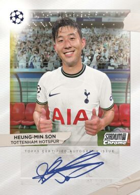 2022-23 TOPPS Stadium Club Chrome UEFA Club Competitions Soccer - Behind the Lens Autograph Heung-Min Son