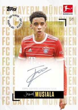 2022-23 TOPPS Stars of the Season Bundesliga Soccer - Base Autograph Musiala