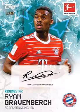 2022-23 TOPPS Summer Signings Bundesliga Soccer Cards - 2022 23 topps summer signings bundesliga soccer cards autograph gravenberch