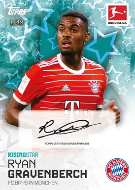 2022-23 TOPPS Summer Signings Bundesliga Soccer Cards - Autograph Gravenberch