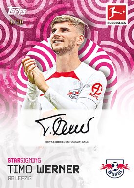2022-23 TOPPS Summer Signings Bundesliga Soccer Cards - Autograph Werner
