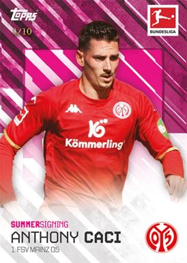 2022-23 TOPPS Summer Signings Bundesliga Soccer Cards - Base Card Caci
