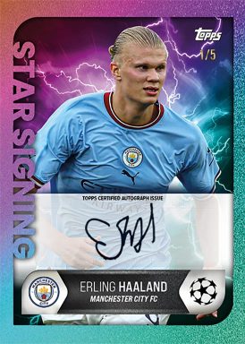 2022-23 TOPPS Summer Signings UEFA Club Competitions Soccer Cards Set - Autograph Card