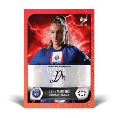 2022-23 TOPPS Summer Signings UEFA Club Competitions Soccer Cards Set - Lieke Martens Autograph Card