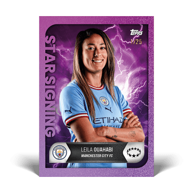 2022-23 TOPPS Summer Signings UEFA Club Competitions Soccer Cards Set - Leila Ouahabi Parallel Card