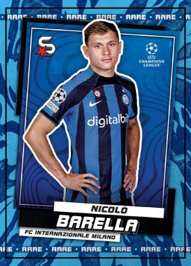 2022-23 TOPPS Superstars UEFA Club Competitions Soccer Cards - Base Card Ice Parallel Barella