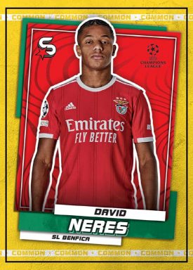 2022-23 TOPPS Superstars UEFA Club Competitions Soccer Cards - Base Card Yellow Parallel Neres