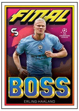 2022-23 TOPPS Superstars UEFA Club Competitions Soccer Cards - Final Boss Insert Haaland