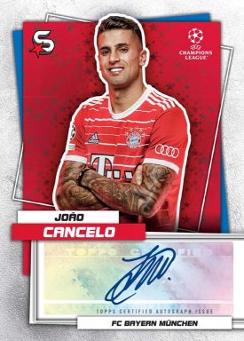 2022-23 TOPPS Superstars UEFA Club Competitions Soccer Cards - Superstar Autograph Cancelo