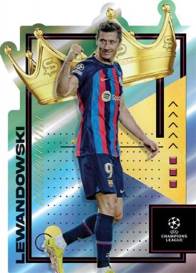 2022-23 TOPPS Superstars UEFA Club Competitions Soccer Cards - UCL Royalty Insert Lewandowski