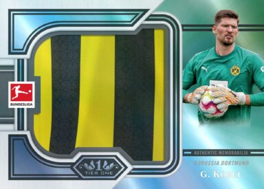 2022-23 TOPPS Tier One Bundesliga Soccer Cards - Prodigious Patches Gregor Kobel