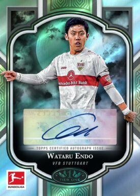 2022-23 TOPPS Tier One Bundesliga Soccer Cards - Scarecrow Autographs Wataru Endo