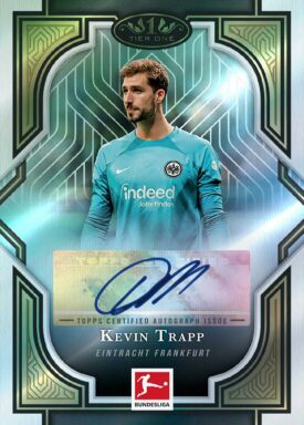 2022-23 TOPPS Tier One Bundesliga Soccer Cards - Tier One Autographs Kevin Trapp