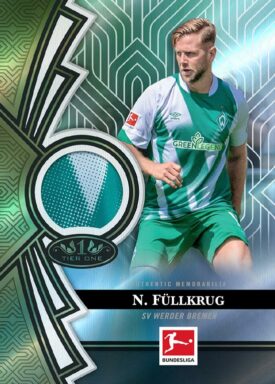 2022-23 TOPPS Tier One Bundesliga Soccer Cards - Tier One Relics Niclas Füllkrug
