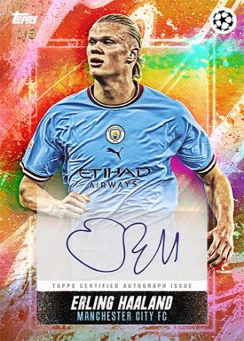 2022-23 TOPPS Platinum UEFA Club Competitions Jude Bellingham Curated Set Soccer Cards - Current Stars Autograph Card Haaland