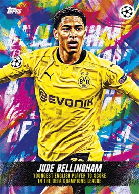 2022-23 TOPPS Platinum UEFA Club Competitions Jude Bellingham Curated Set Soccer Cards - Milestones Card Bellingham
