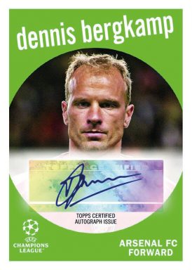 2022-23 TOPPS UEFA Club Competitions Soccer Cards - 1959 Topps Autograph Bergkamp