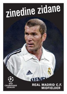 2022-23 TOPPS UEFA Club Competitions Soccer Cards - 1959 Topps Insert Zidane