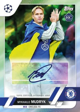2022-23 TOPPS UEFA Club Competitions Soccer Cards - Base Autograph Mudryk