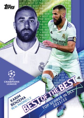2022-23 TOPPS UEFA Club Competitions Soccer Cards - Best of the Best Insert Benzema