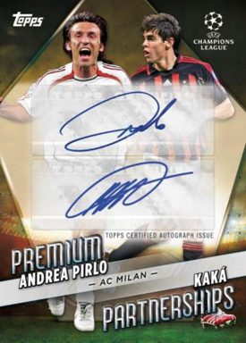 2022-23 TOPPS UEFA Club Competitions Soccer Cards - Premium Partnership Autograph Pirlo Kaka