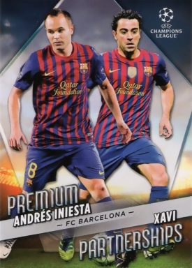2022-23 TOPPS UEFA Club Competitions Soccer Cards - Perfect Partnerships Insert Iniesta Xavi