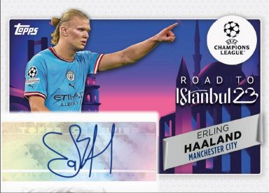 2022-23 TOPPS UEFA Club Competitions Soccer Cards - Road to the Final Autograph Haaland