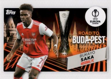 2022-23 TOPPS UEFA Club Competitions Soccer Cards - Road to the Final Saka
