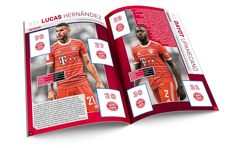 TOPPS FC Bayern München 2022/23 Sticker - Album innen 1