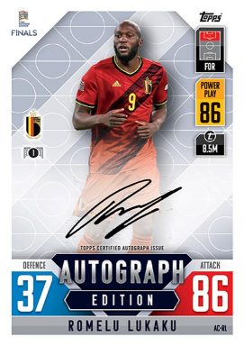 TOPPS The Road to UEFA Nations League Finals 2022/23 Match Attax 101 Trading Card Game - Autograph Card