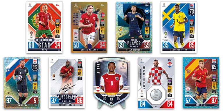 TOPPS The Road to UEFA Nations League Finals 2022/23 Match Attax 101 Trading Card Game - Cards