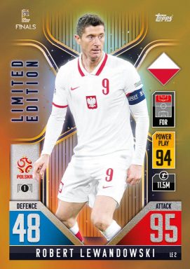 TOPPS The Road to UEFA Nations League Finals 2022/23 Match Attax 101 Trading Card Game - Gold Limited Edition Card