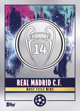 TOPPS UEFA Champions League 2022/23 Sticker - All Time Records Real Madrid CF