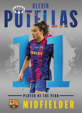 TOPPS UEFA Champions League 2022/23 Sticker - UWCL Player of the Year Putellas