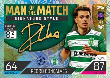 TOPPS UEFA Club Competitions Match Attax 2022/23 - Man of the Match Signature Style