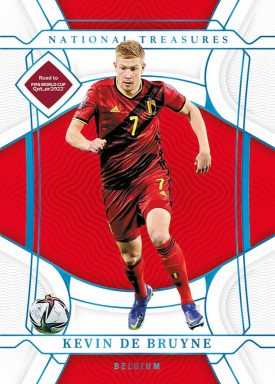 2022 PANINI National Treasures Road to FIFA World Cup Qatar Soccer Cards - Base Card Platinum Parallel