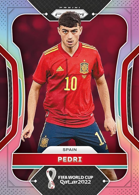 2022 PANINI Prizm FIFA World Cup Qatar Soccer Cards - Base Card Silver Parallel Pedri