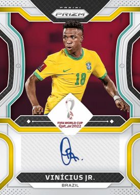 2022 PANINI Prizm FIFA World Cup Qatar Soccer Cards - Signatures Vinicius Jr