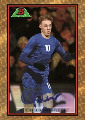 2022 TOPPS Bowman Chrome Road to UEFA Under-21 European Championship Soccer Cards - 1989 Bowman Autograph Cole Palmer