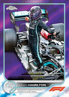 2022 TOPPS Chrome Sapphire Edition Formula 1 Racing Cards - Hamilton