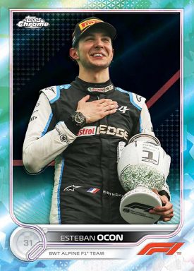 2022 TOPPS Chrome Sapphire Edition Formula 1 Racing Cards - Ocon