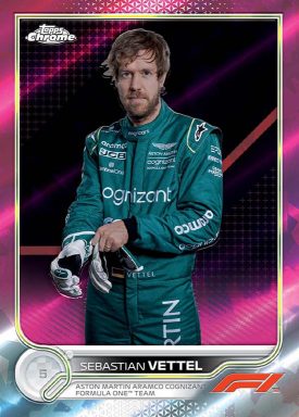 2022 TOPPS Chrome Sapphire Edition Formula 1 Racing Cards - Vettel