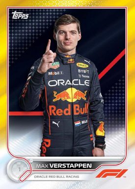 2022 TOPPS Formula 1 Racing Cards - Base Card Gold Parallel
