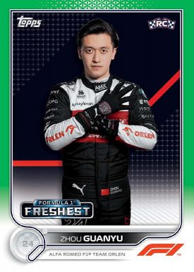 2022 TOPPS Formula 1 Racing Cards - Base Card Green Parallel