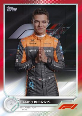 2022 TOPPS Formula 1 Racing Cards - Base Card Red Parallel