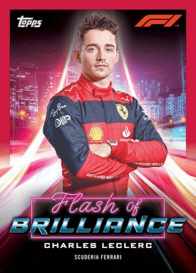 2022 TOPPS Formula 1 Racing Cards - Flash of Brilliance Insert Leclerc