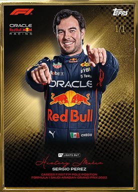 2022 TOPPS Lights Out Formula 1 Racing Cards - History Maker Perez