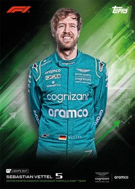 2022 TOPPS Lights Out Formula 1 Racing Cards - Vettel